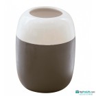 Vase biColoure gris en c&eacute;ramique-101019