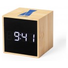Horloge multifonction en bambou