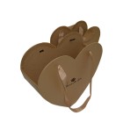 Seau cœur de fleurs petit