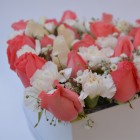 Boite fleurs Heart moyenne