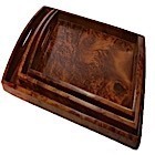 Set 3 plateaux en thuya-104349