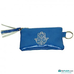 Porte-monnaie porte-clés bleu-104508