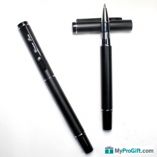 Stylo à bille en métal avec bouchon-100166