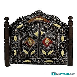 Miroir soutenu par des pilliers-104343