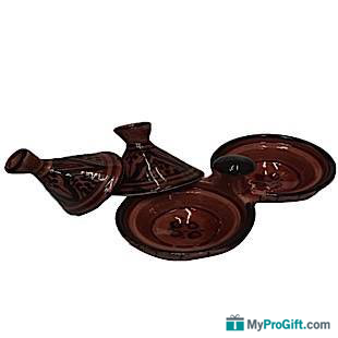 Plateau mini tagines bleu-104318