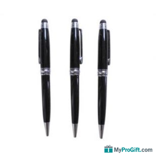 Stylo à bille aérodynamique avec stylet tactile -100062