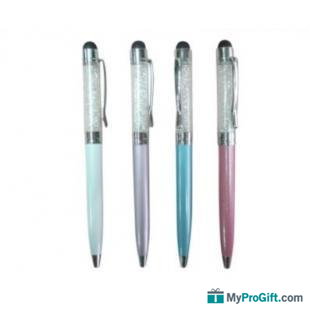 Stylo Cristal à bille avec stylet tactile-100069