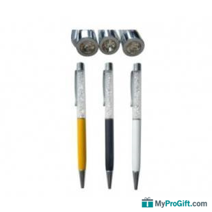 Stylo Cristal à bille avec cristal à l'extrémité-100072