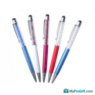 Stylo Cristal à bille avec stylet tactile-100073