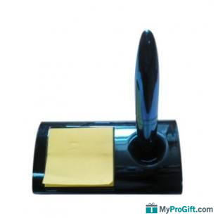 Stylo de bureau avec bloc-notes-100161