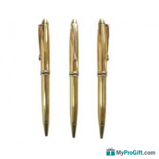 Stylo à bille en métal avec système rotatif-100033