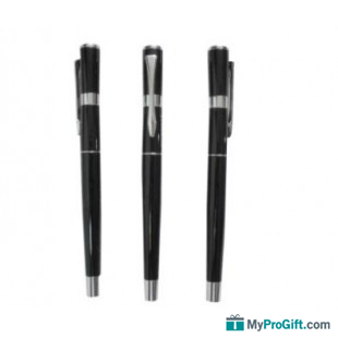 Stylo à bille en métal avec bouchon-100036