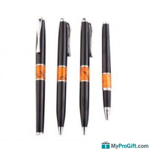 Stylo à bille en métal avec système rotatif-100057