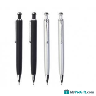 Stylo à bille en métal avec poussoir-100058