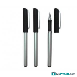 Stylo encre gel avec clip métallique -100122