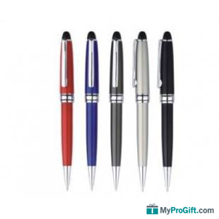 Stylo à bille en plastique avec grip Coloré -100115