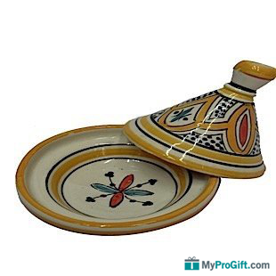 Tagine blanc et jaune-104320